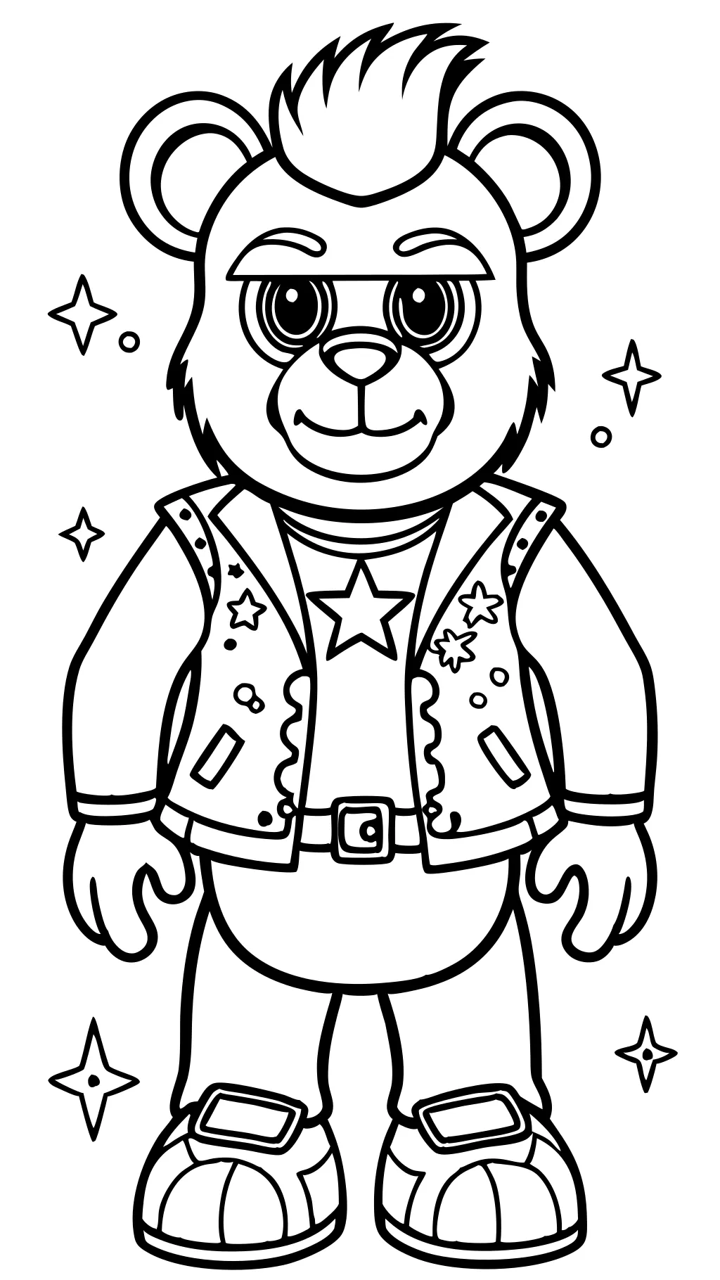 Coloriage Glamrock Freddy